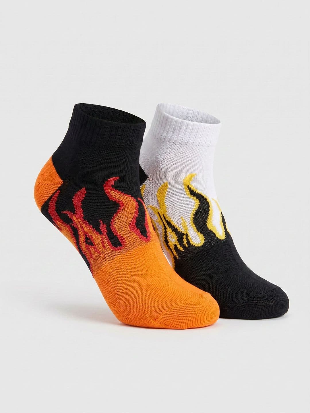 Moda Rapido Men Pack of 2 Cotton Blend Patterned Above Ankle Socks - view 1
