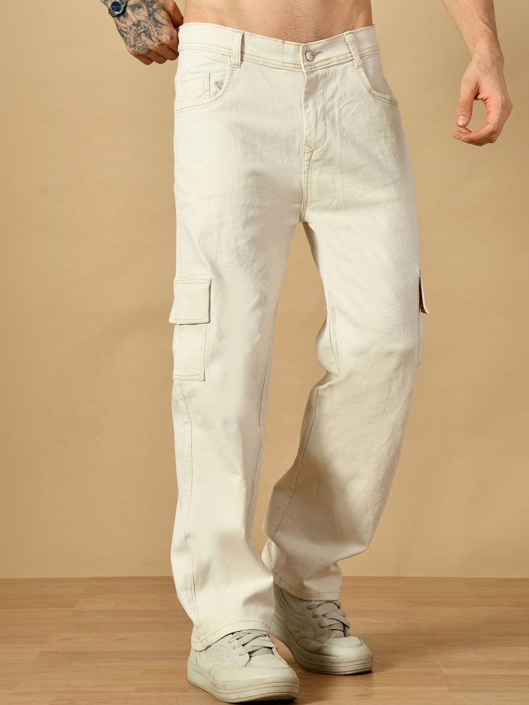 Metronaut Men Classic Relaxed Fit Mid-Rise Stretchable Jeans - view 1