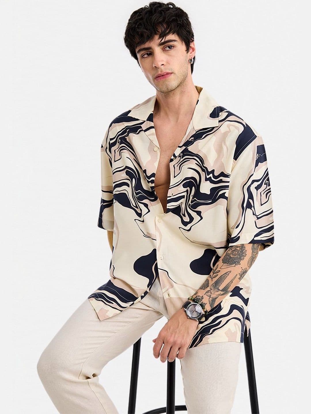 Snitch Men Printed Casual Shirt - view 1
