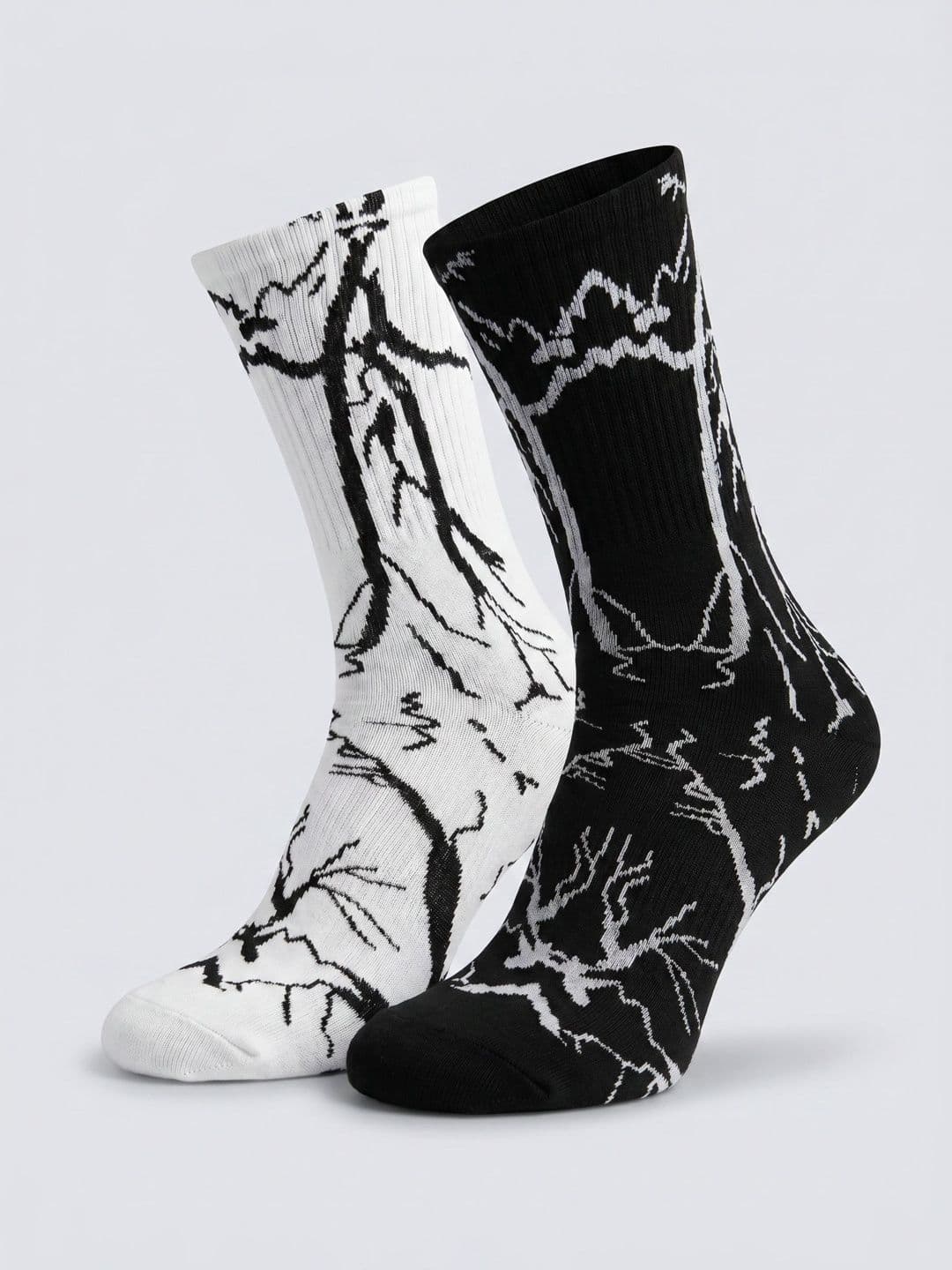 Moda Rapido Men Pack of 2 Cotton Blend Patterned Calf Length Socks - view 1