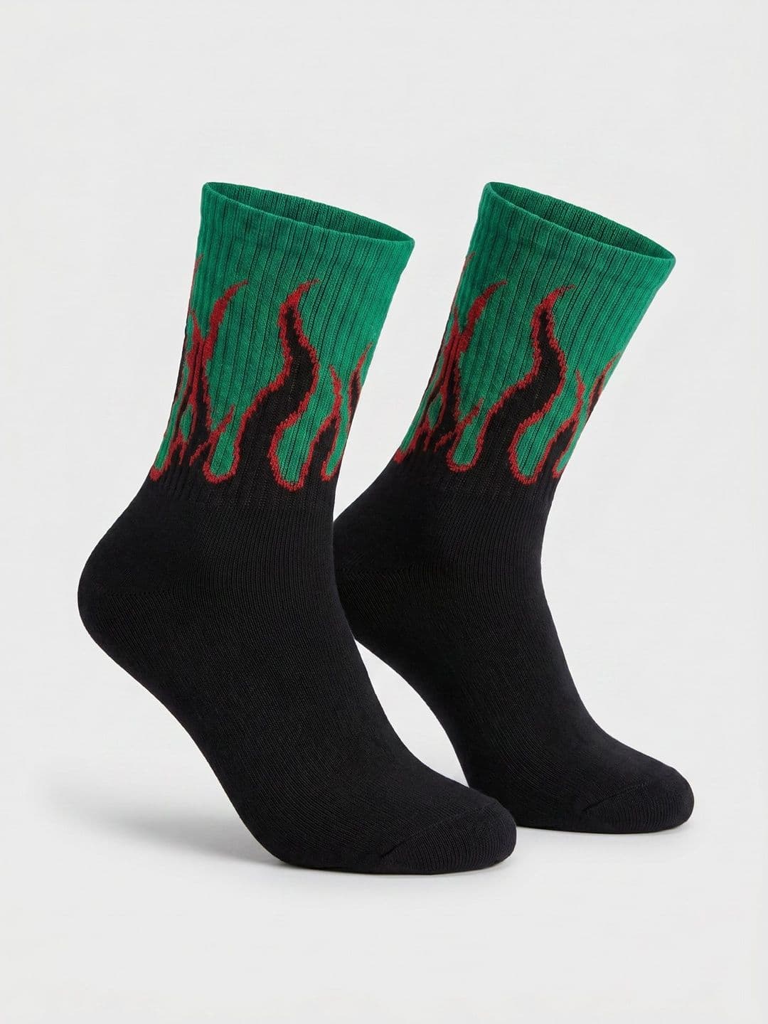 Moda Rapido Men Cotton Blend Patterned Calf Length Socks - view 1