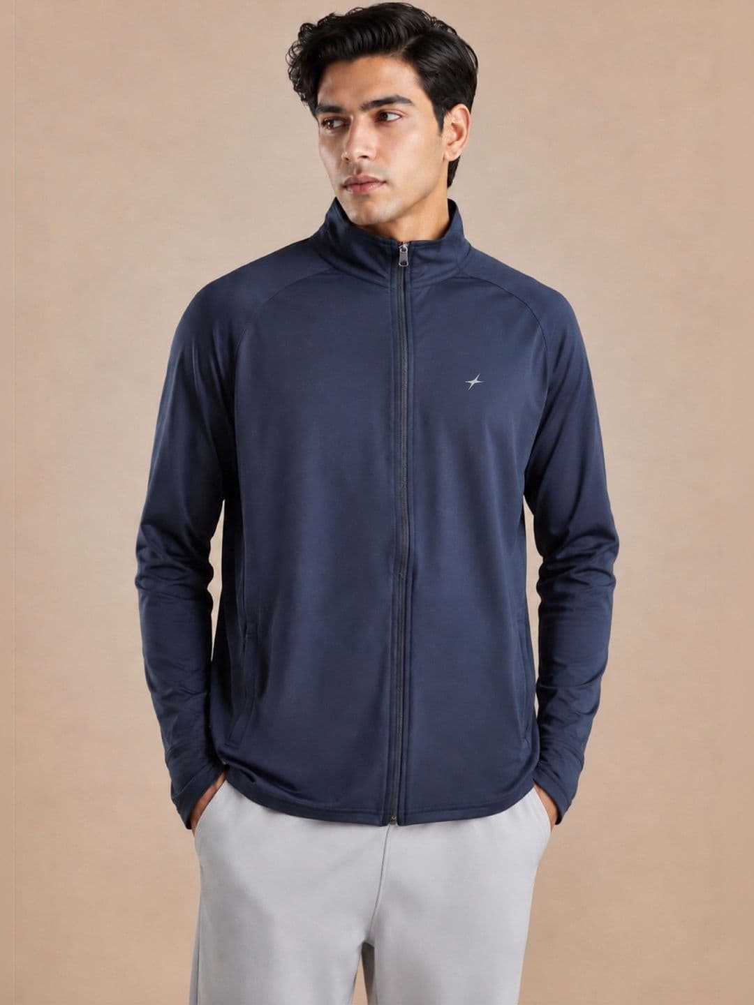 Be Savage Men Lightweight Sporty UPF 50+ Sunscreen Ice Jacket