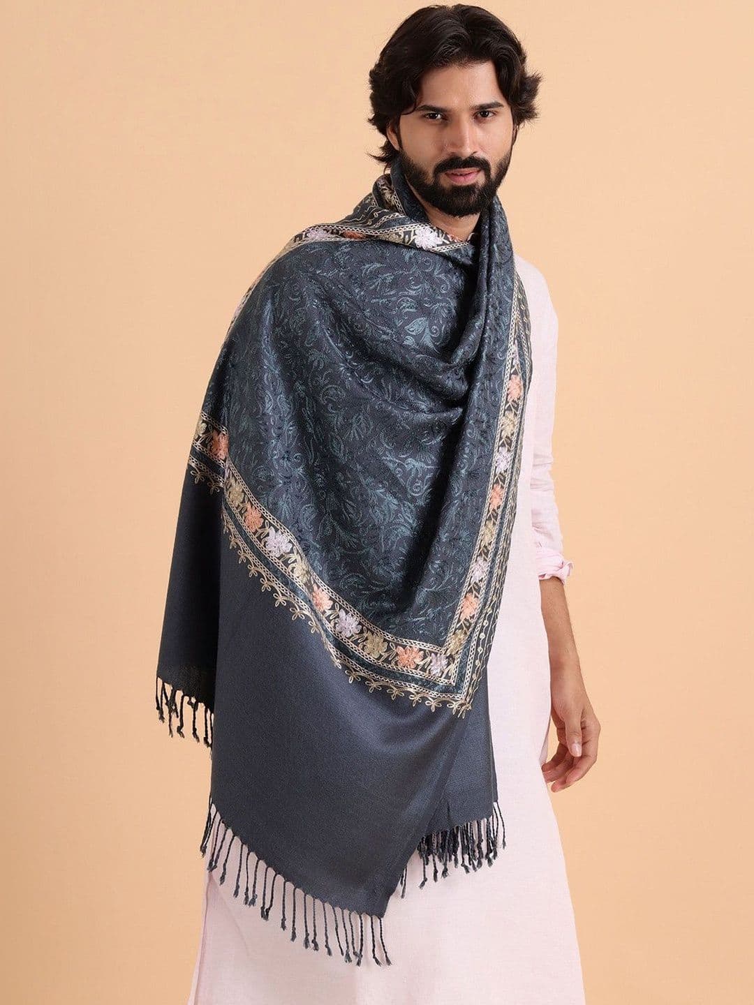 Tweedle Men Embroidered Stole - view 1