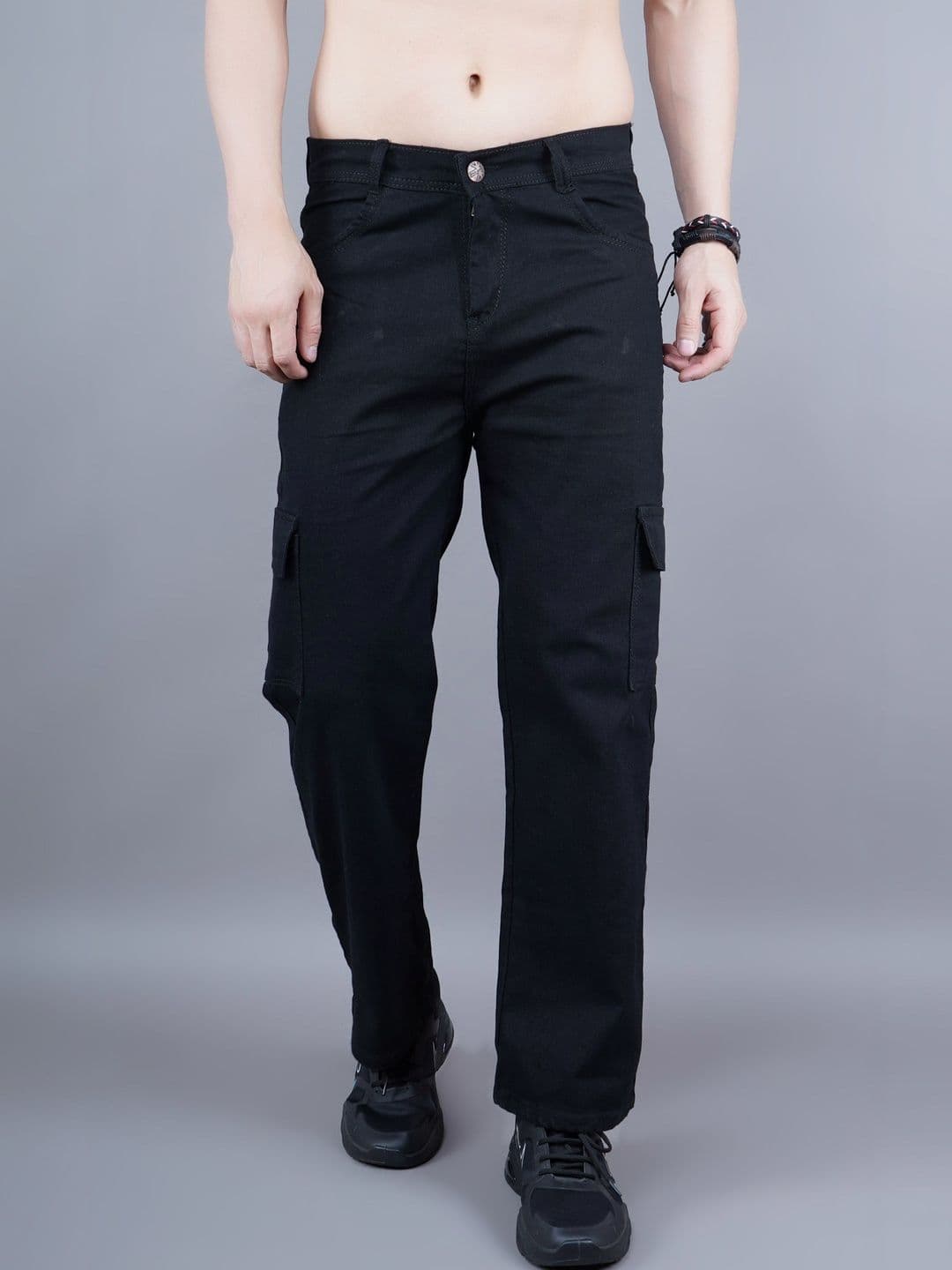 Metronaut Men Classic Straight Fit Mid-Rise Stretchable Denim Jeans - view 1