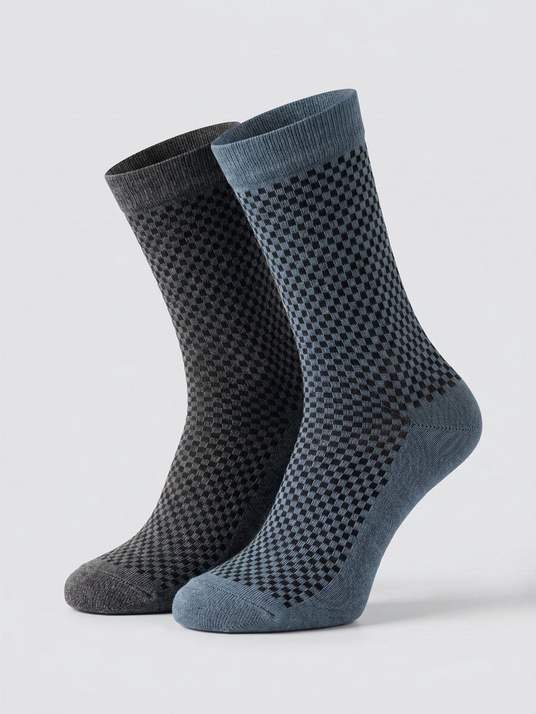 Moda Rapido Men Pack of 2 Cotton Blend Patterned Calf Length Socks - view 1