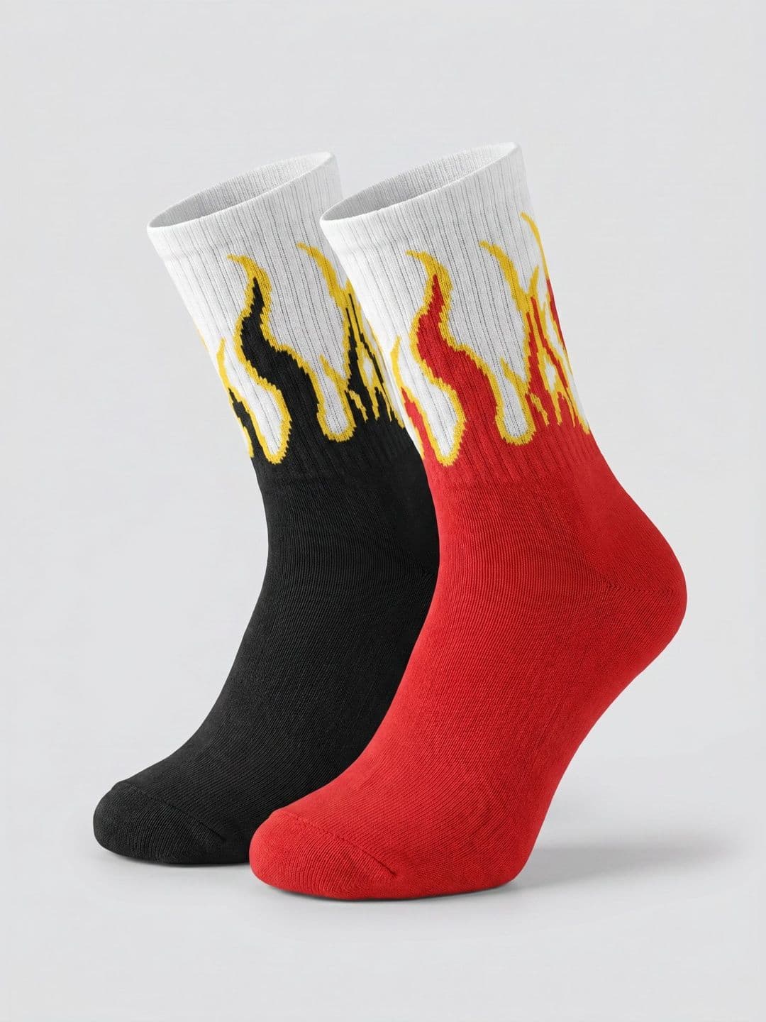 Moda Rapido Men Pack of 2 Cotton Blend Patterned Calf Length Socks - view 1