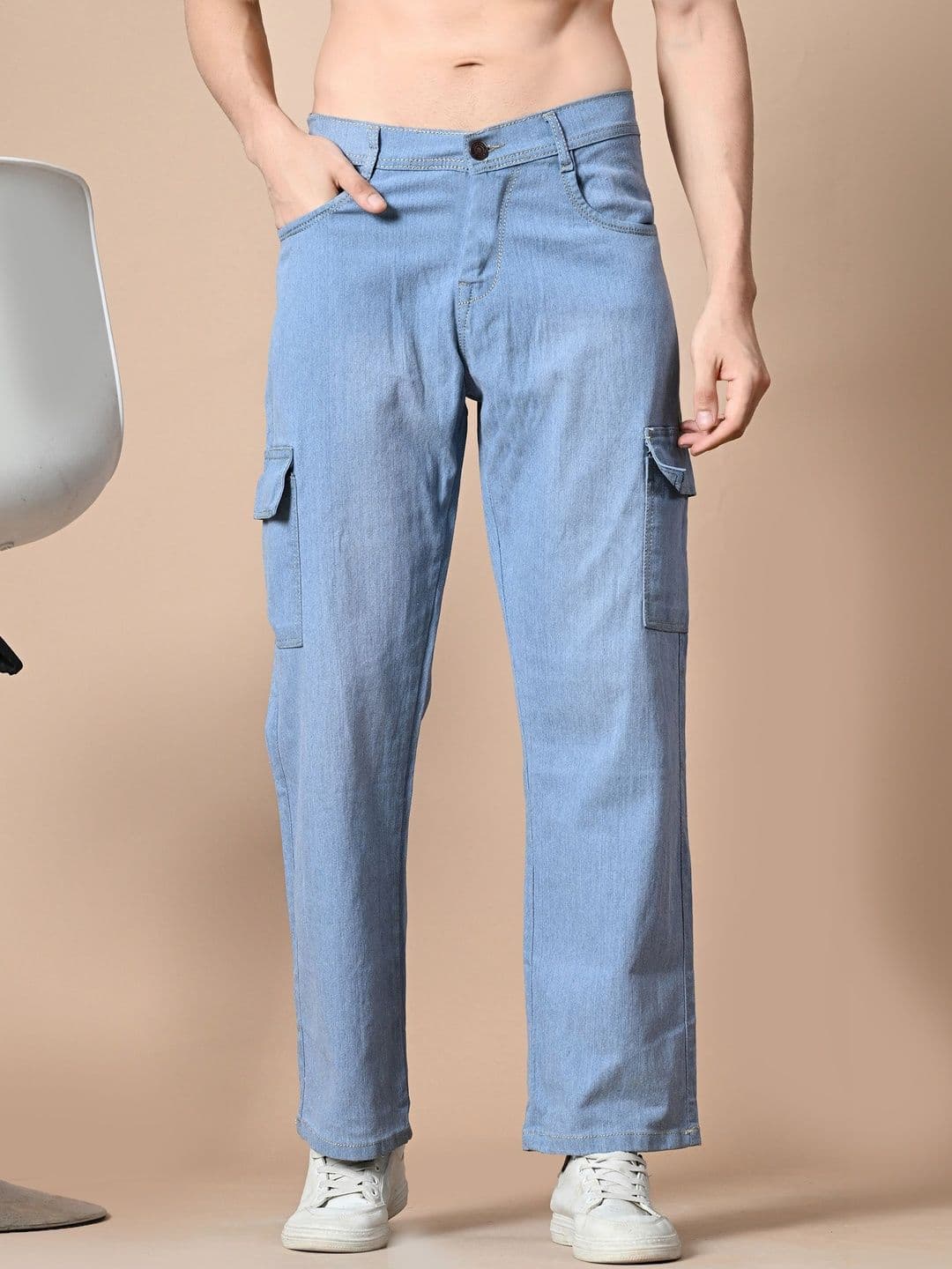 Moda Rapido Men Classic Straight Fit Mid-Rise Light Fade Stretchable Jeans - view 1