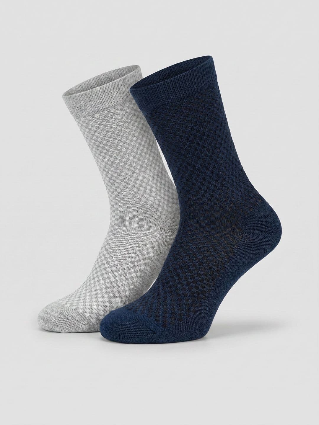 Moda Rapido Men Pack of 2 Cotton Blend Patterned Calf Length Socks - view 1