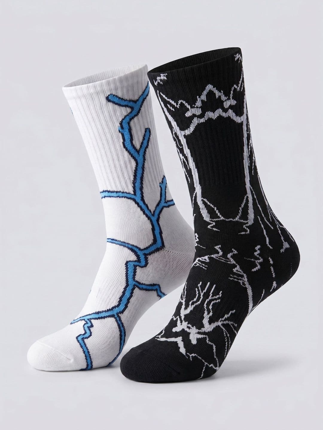 Moda Rapido Men Pack of 2 Cotton Blend Patterned Calf Length Socks - view 1