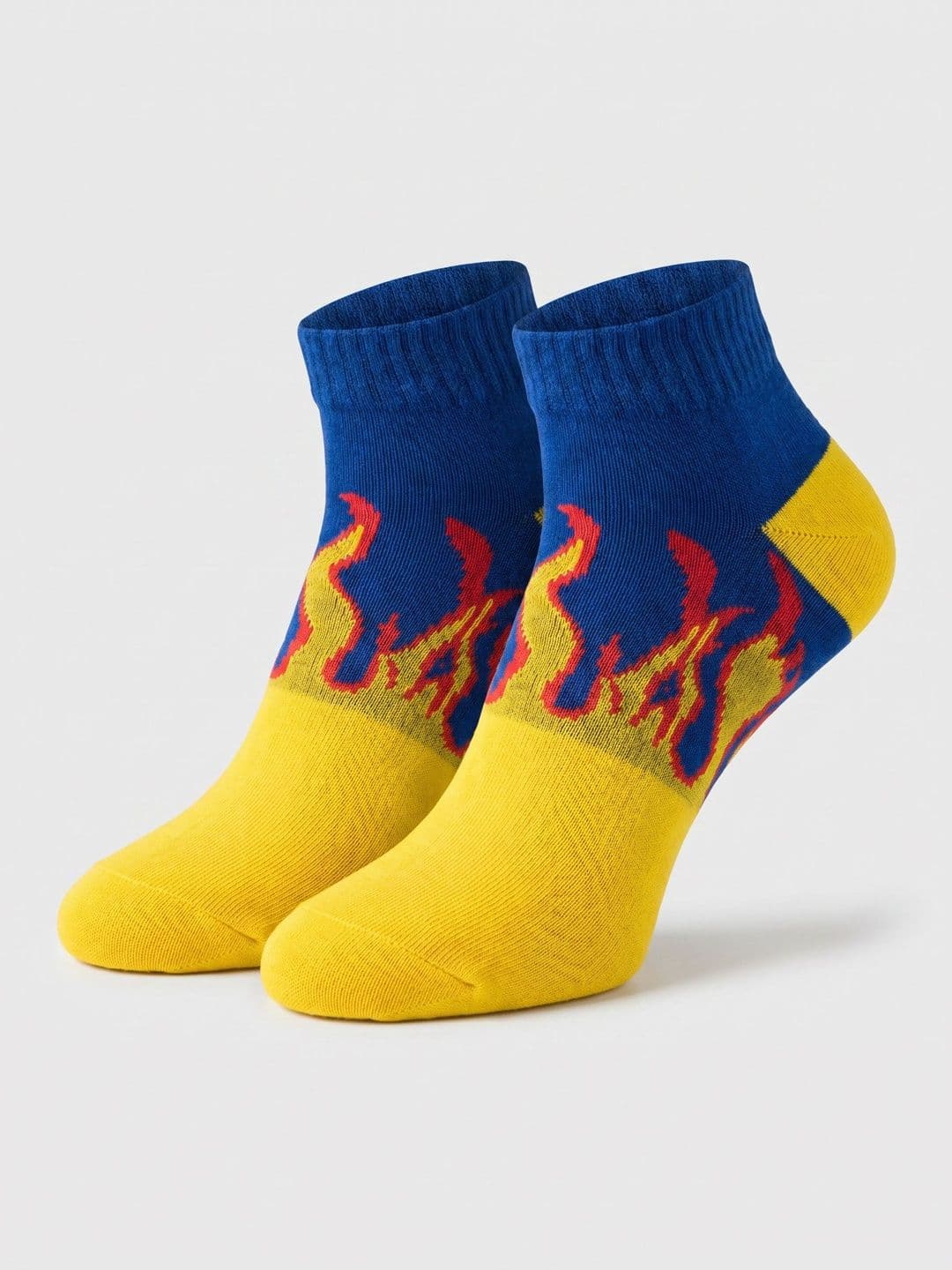 Moda Rapido Men Pack of 2 Cotton Blend Patterned Ankle Length Socks - view 1