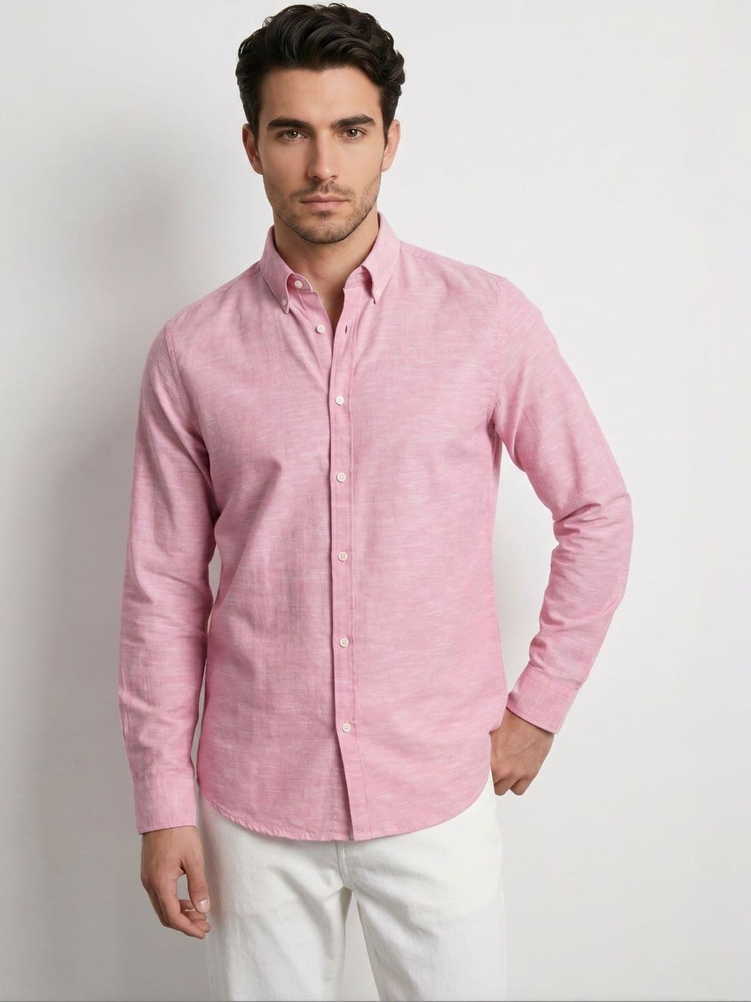 The Roadster Lifestyle Co Button-Down Collar Qxford Slub Shirt - view 1