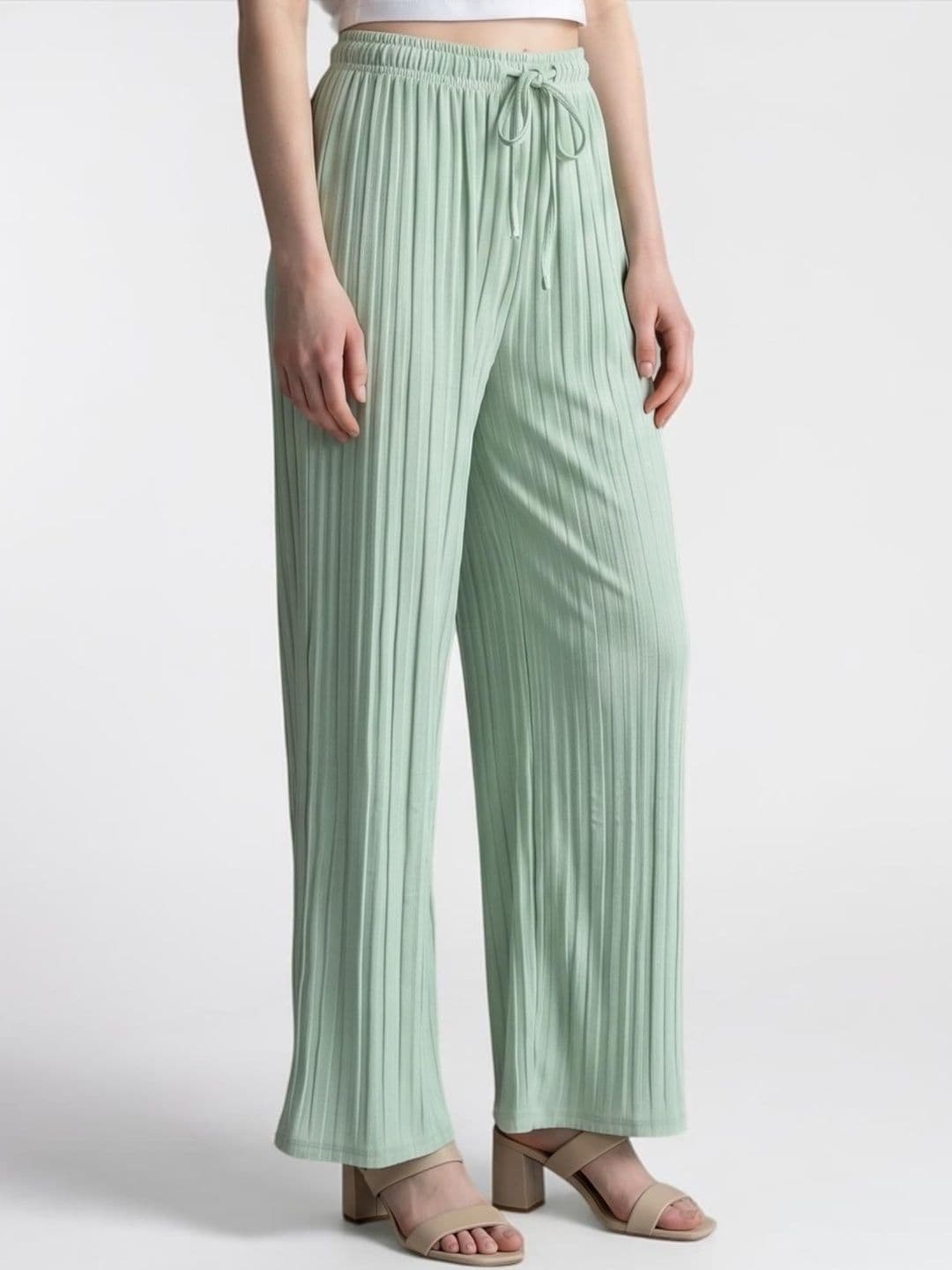 Nelwin Ji Women Knitted Palazzos - view 1