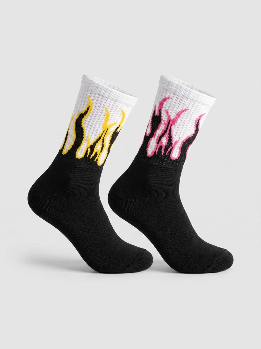 Moda Rapido Men Pack of 2 Cotton Blend Patterned Calf Length Socks - view 1