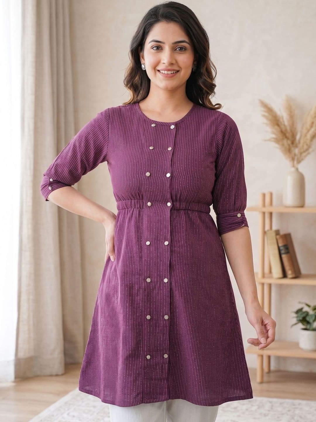 HERE&NOW Printed Empire Kurti - view 1