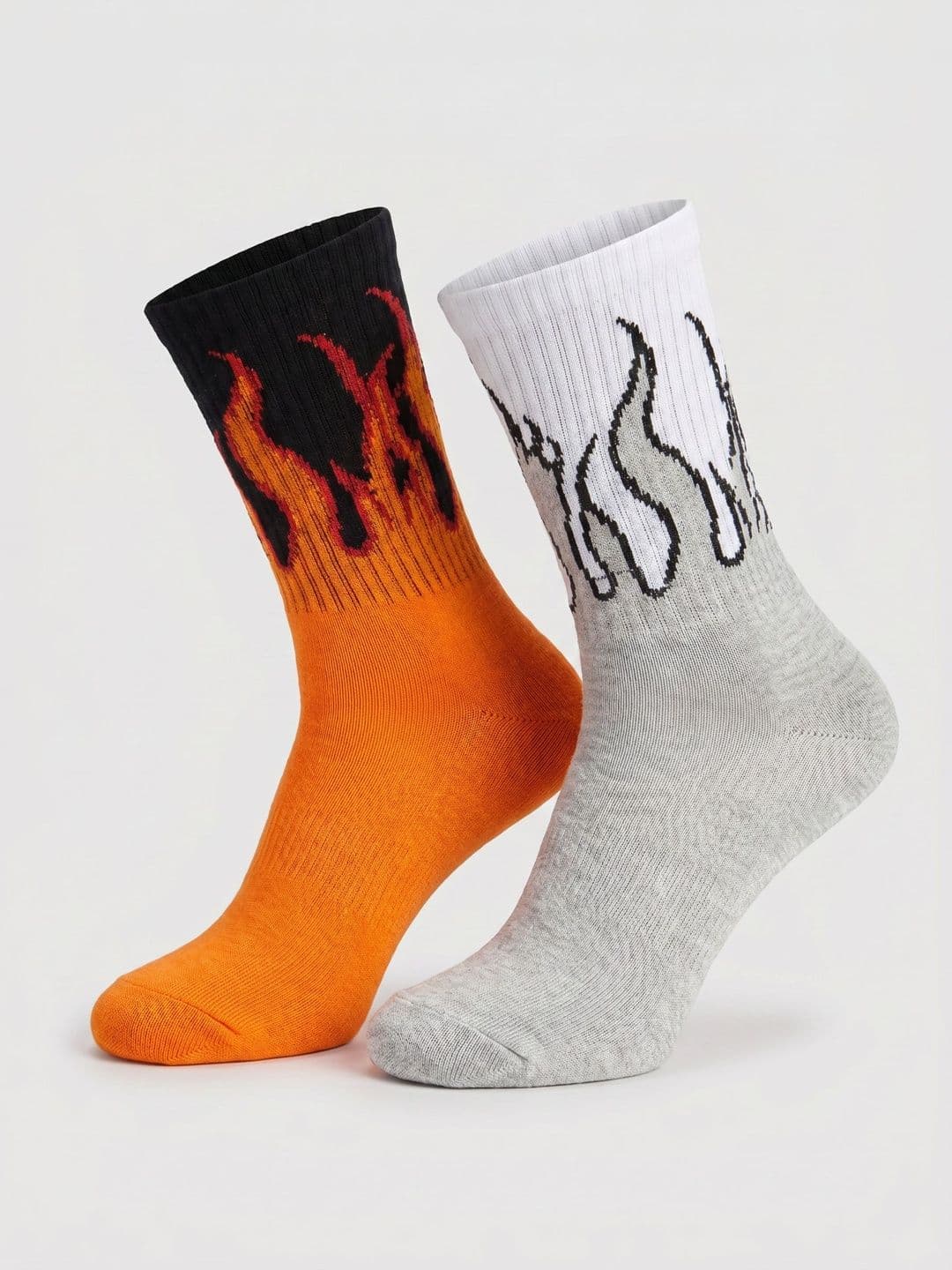 Moda Rapido Men Pack of 2 Cotton Blend Patterned Calf Length Socks - view 1