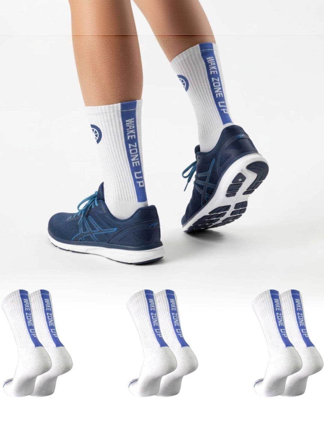Sockscarving Men Pack of 3 Cotton Blend Patterned Calf Length Socks - view 1