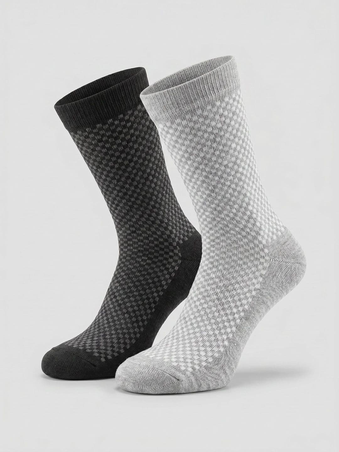Moda Rapido Men Pack of 2 Cotton Blend Patterned Calf Length Socks - view 1