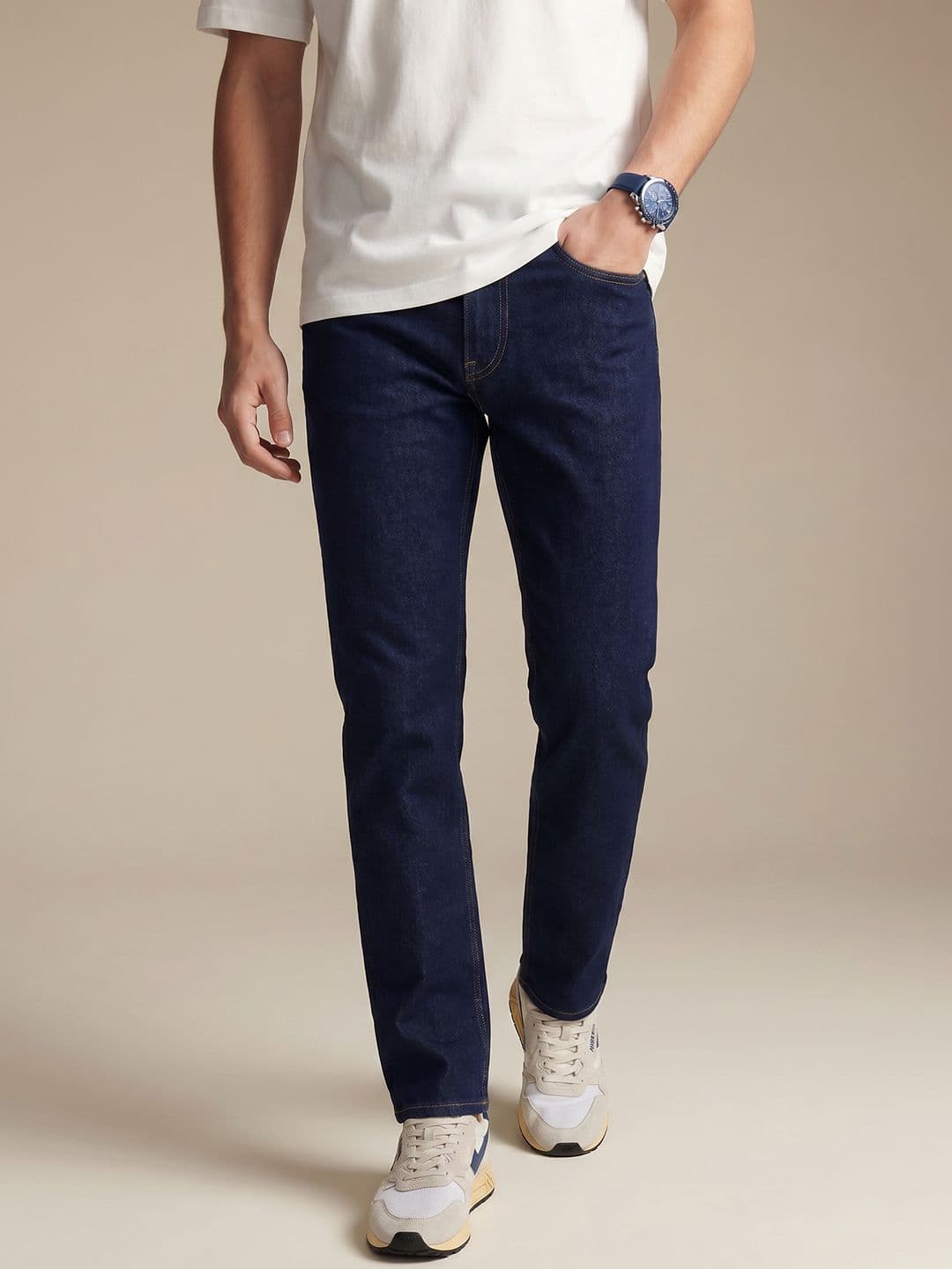 Being Human Men Straight Fit Stretchable Jeans