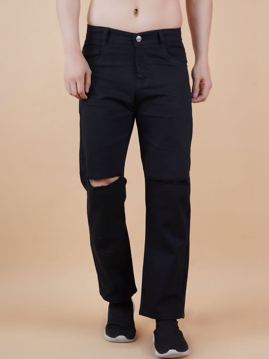 Moda Rapido Men Classic Mid-Rise Highly Distressed Stretchable Jeans - view 1