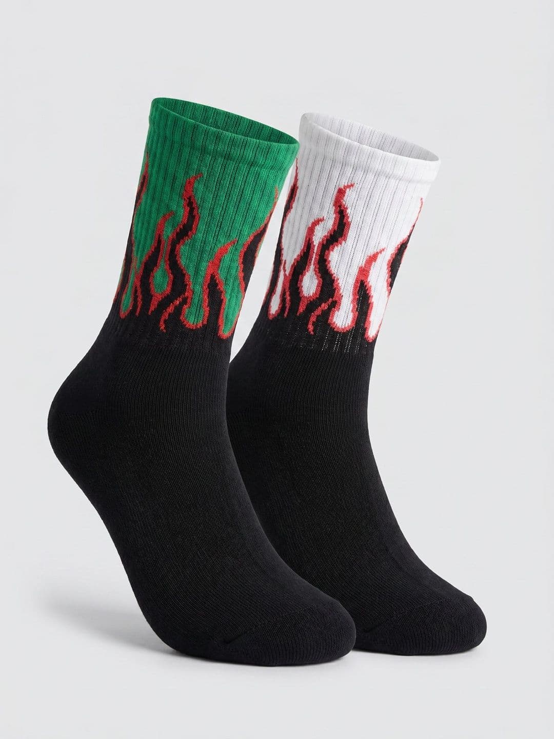 Moda Rapido Men Pack of 2 Cotton Blend Patterned Calf Length Socks - view 1
