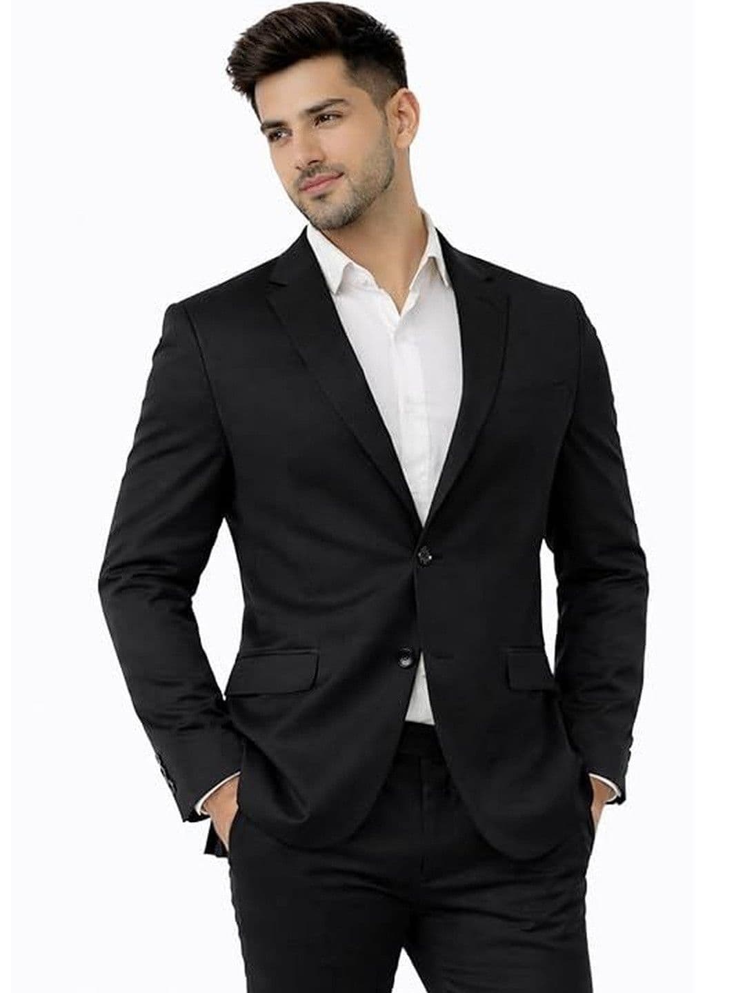 ESTYLISHKART Notched Lapel Single-Breasted Slim Fit Blazers - view 1