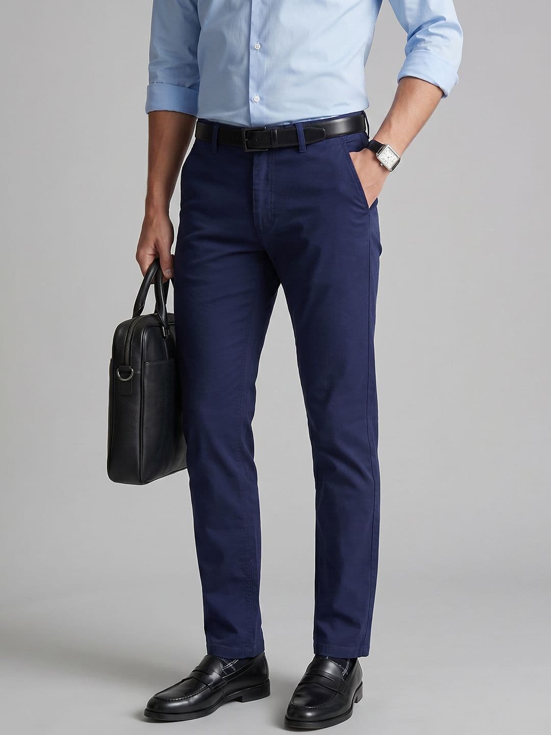 Van Heusen Men Slim Fit Formal Trousers - view 1