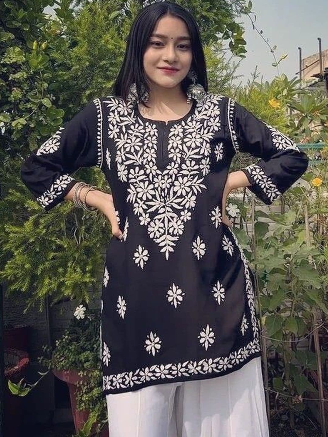 Anouk Viscose Rayon Embroidered Ethnic Tunic - view 1