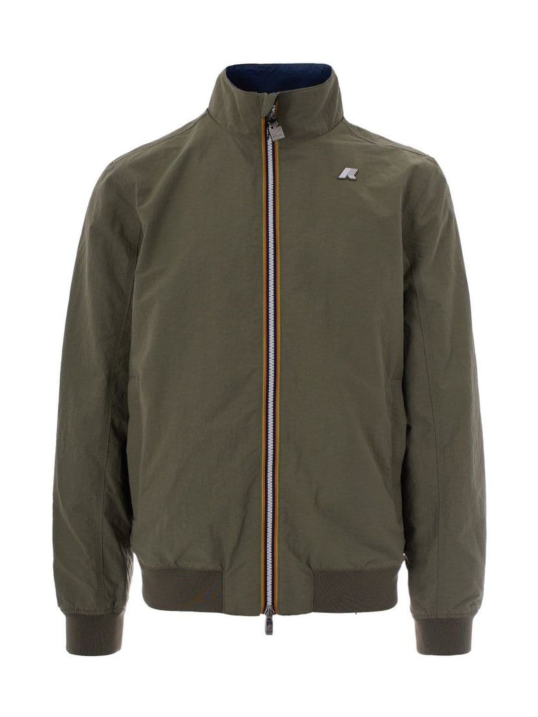K-Way Green Solid Band Collar Jacket - view 1