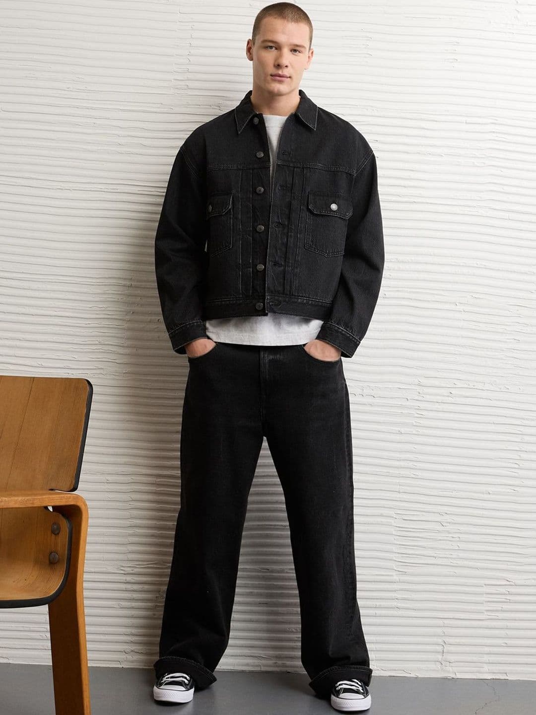 AMERICAN EAGLE OUTFITTERS Men Denim Jacket - view 1
