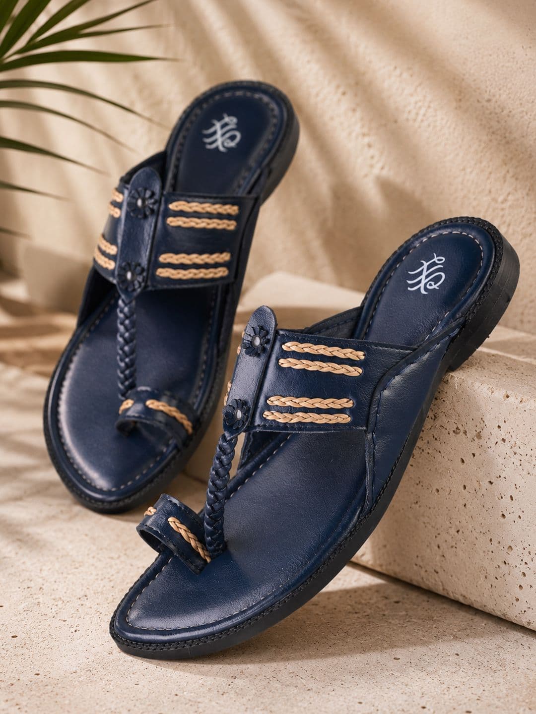 House of Pataudi Men Toe Ring kolhapuri Style Comfort Sandals - view 1