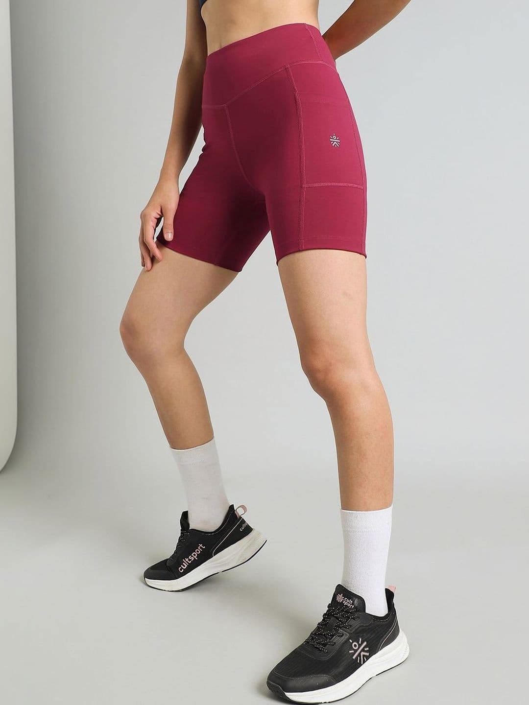 CULT Women Burgundy Comflex Cycling Shorts - view 1