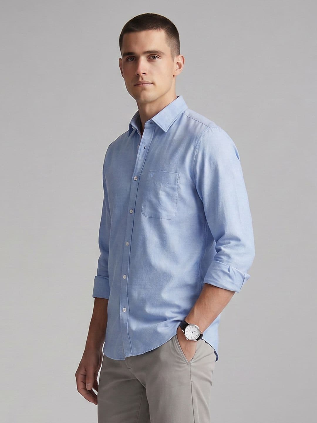 Van Heusen Slim Fit Pure Cotton Casual Shirt