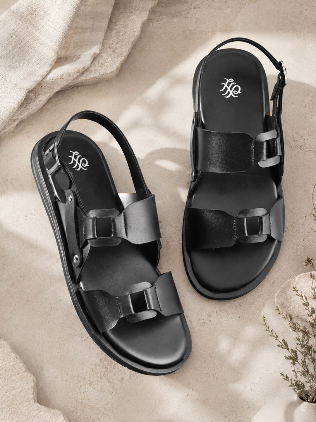House of Pataudi Men Buckle Comfort Sandals - view 1