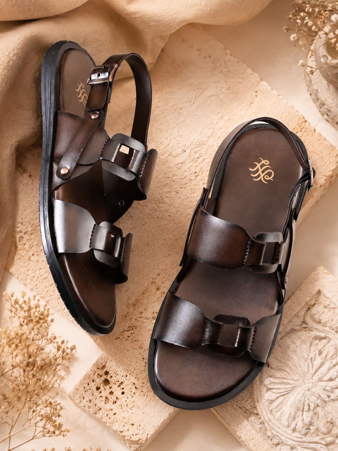 House of Pataudi Men Buckle Comfort Sandals - view 1