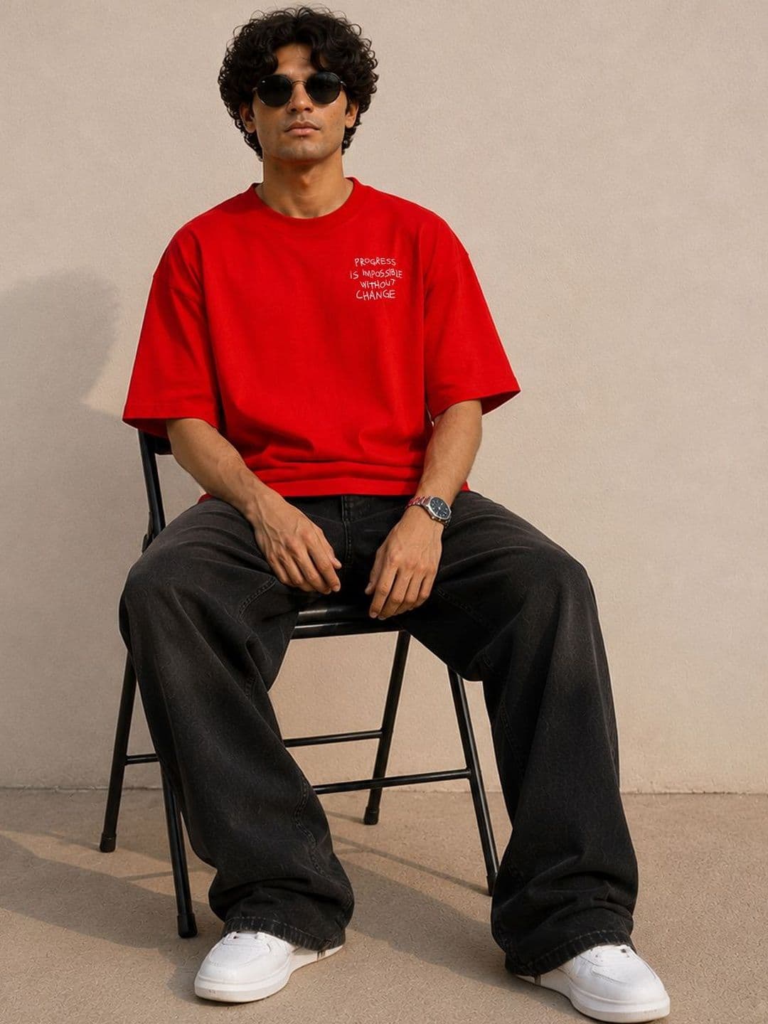 BEOVER Men Typography Printed T-shirt - view 1