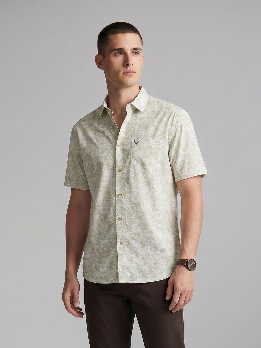 Allen Solly Relaxed Fit Abstract Printed Causal Shirt - view 1