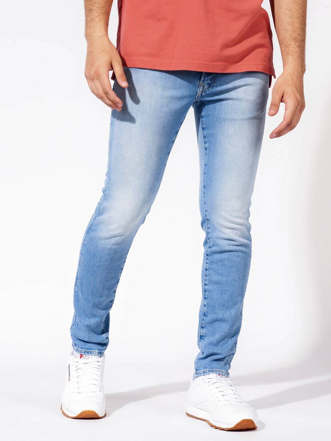 AMERICAN EAGLE OUTFITTERS Men Blue AirFlex+ Skinny Jeans - view 1