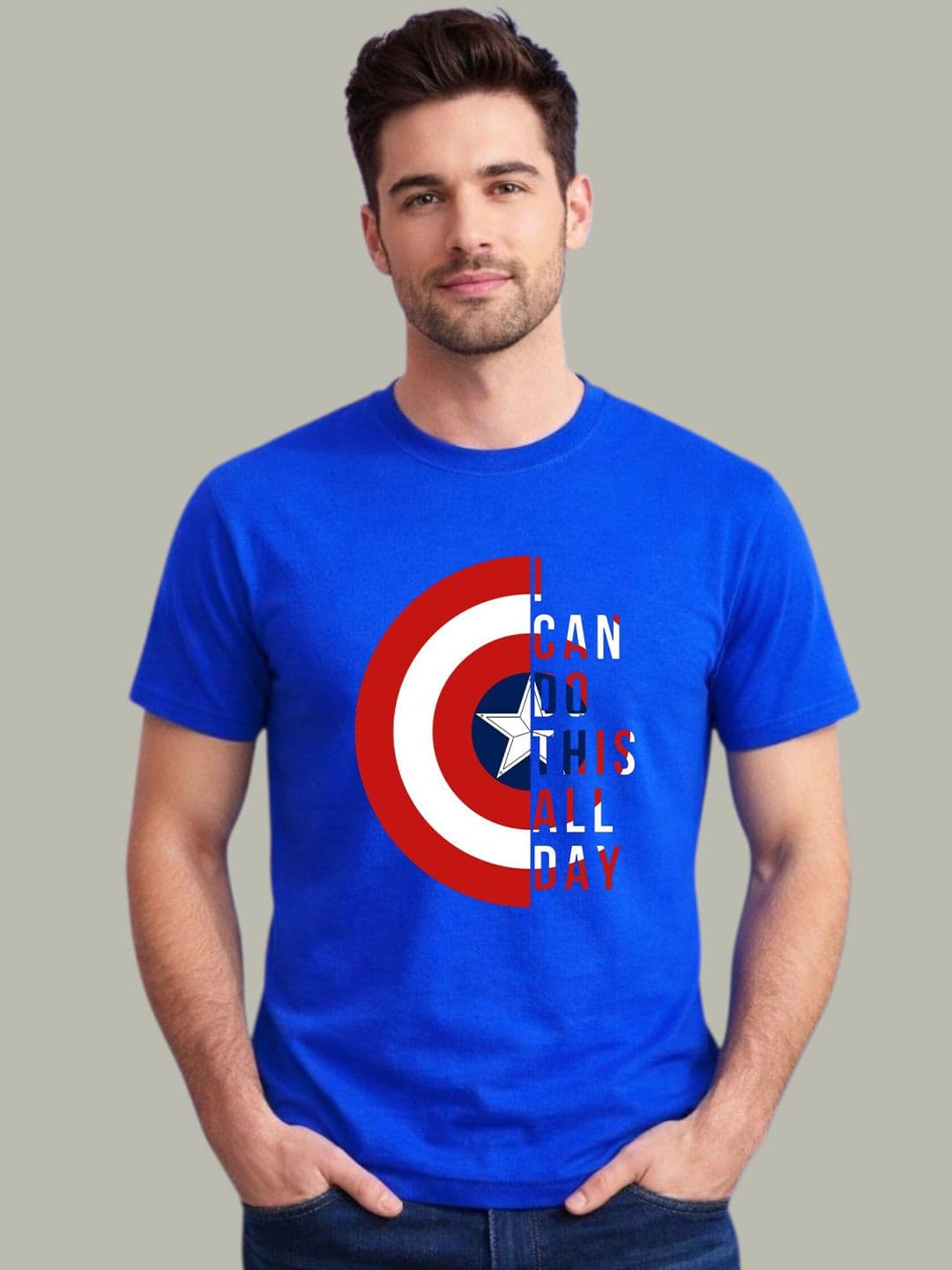 KINSEY Men Captain America Printed T-shirt - view 1