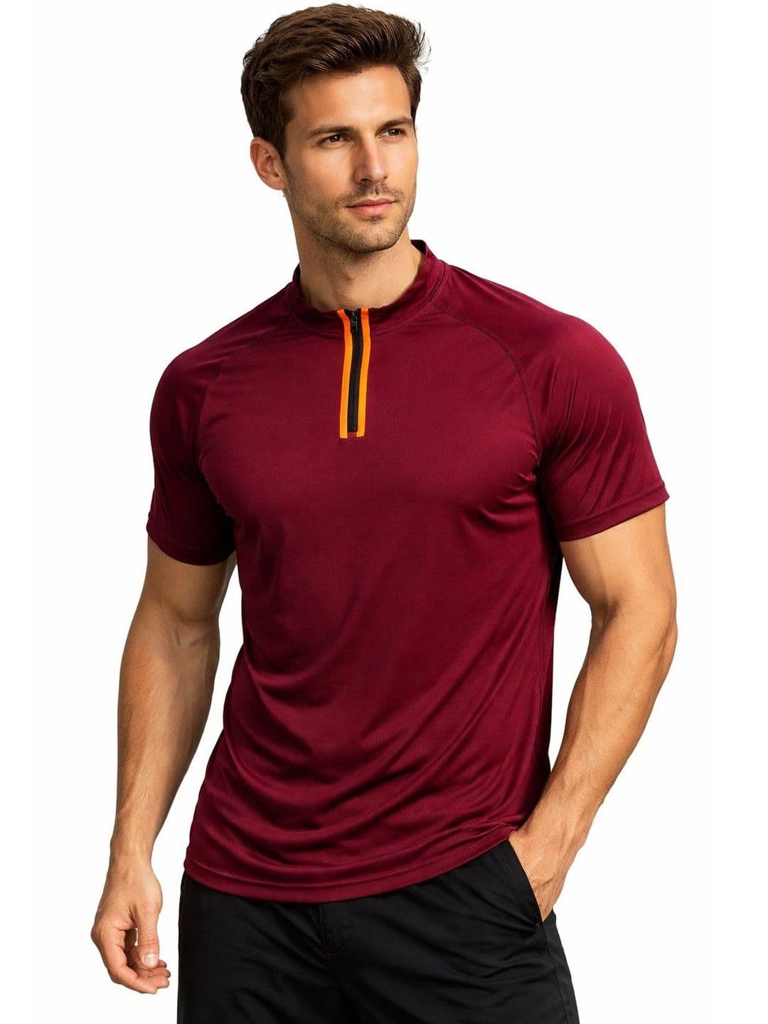 ENRIZZ Men High Neck T-shirt - view 1