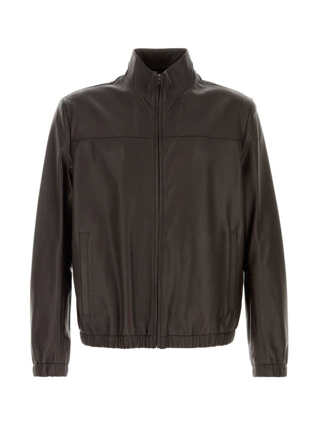 BOSS Men Brown Solid Jacket - view 1