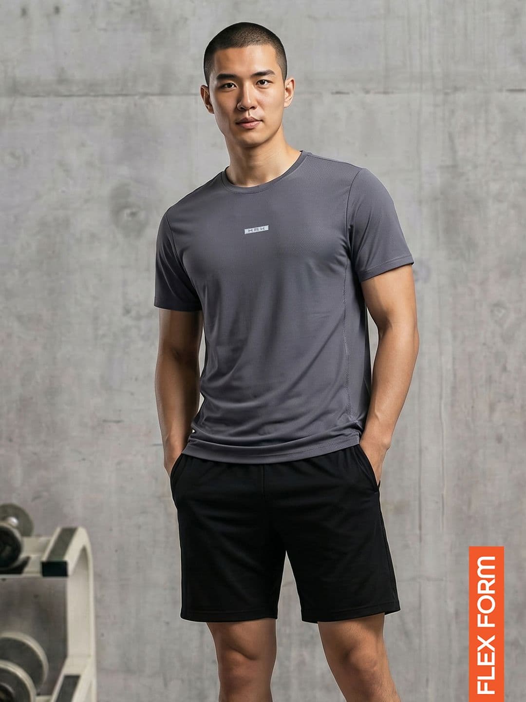 HRX by Hrithik Roshan Brand Logo Printed Rapid-Dry HWEAR Training T-Shirt - view 1