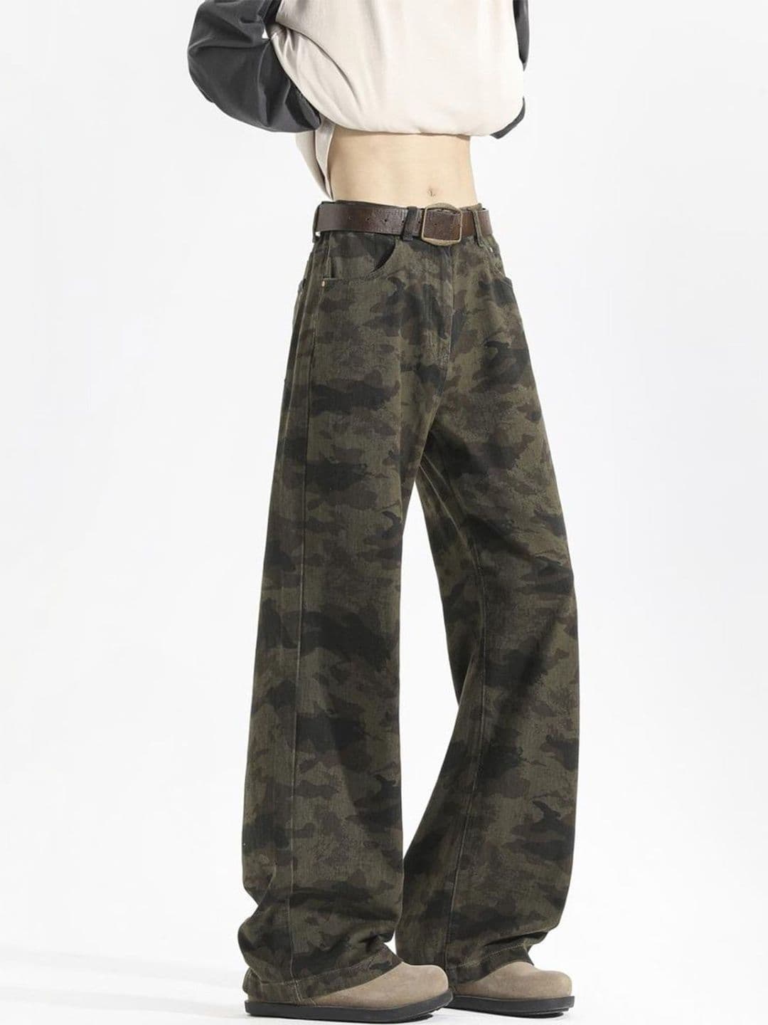 Suo Men Straight Fit Mid-Rise Printed Jeans - view 1