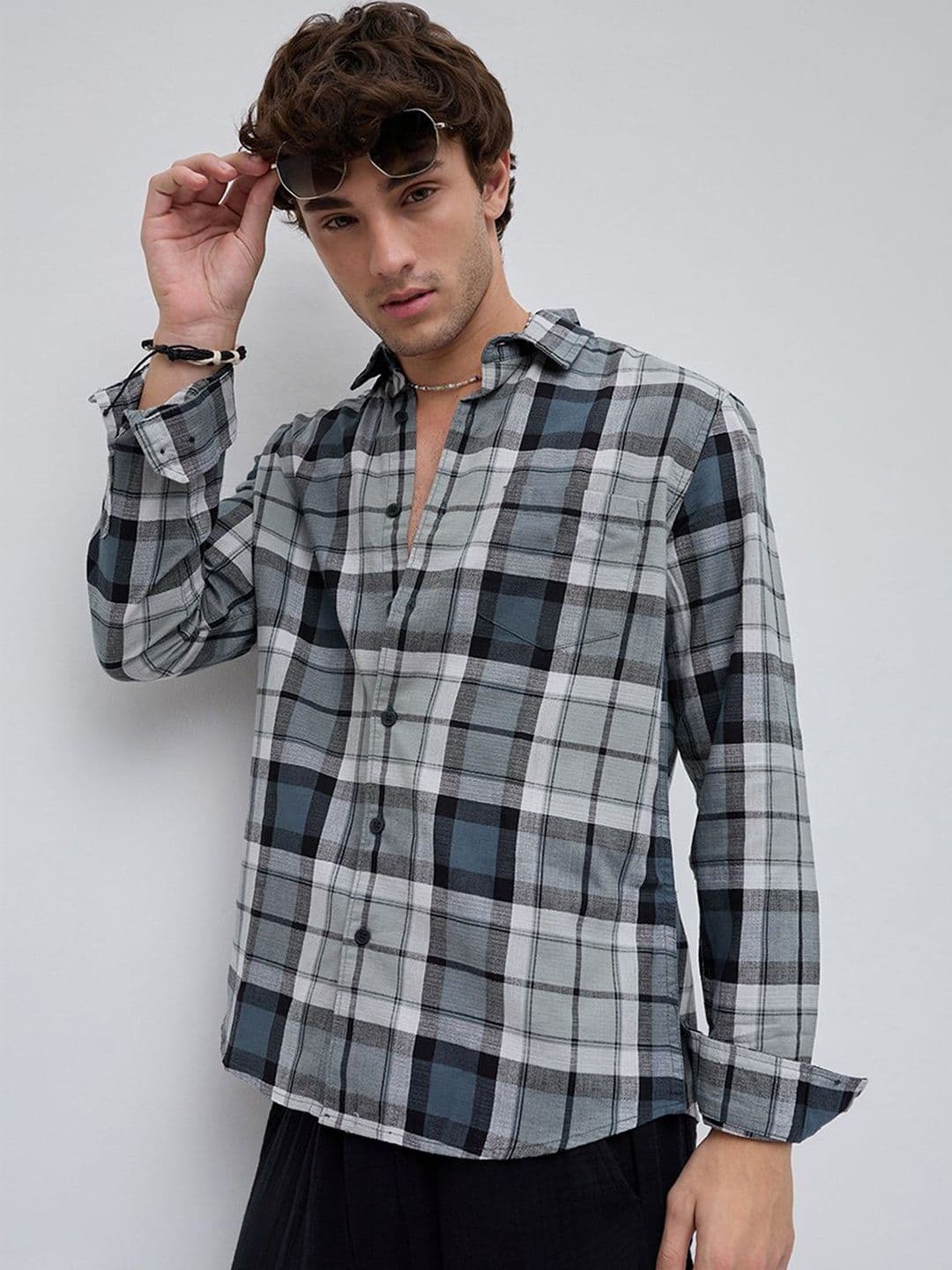 VASTRADO Evergreen Elite Cyber Grid Shirt - view 1