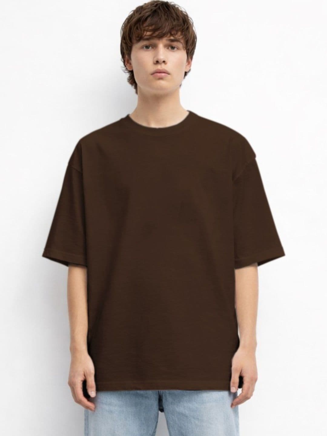 The Roadster Lifestyle Co Oversized Round Neck Cotton T-Shirt - view 1