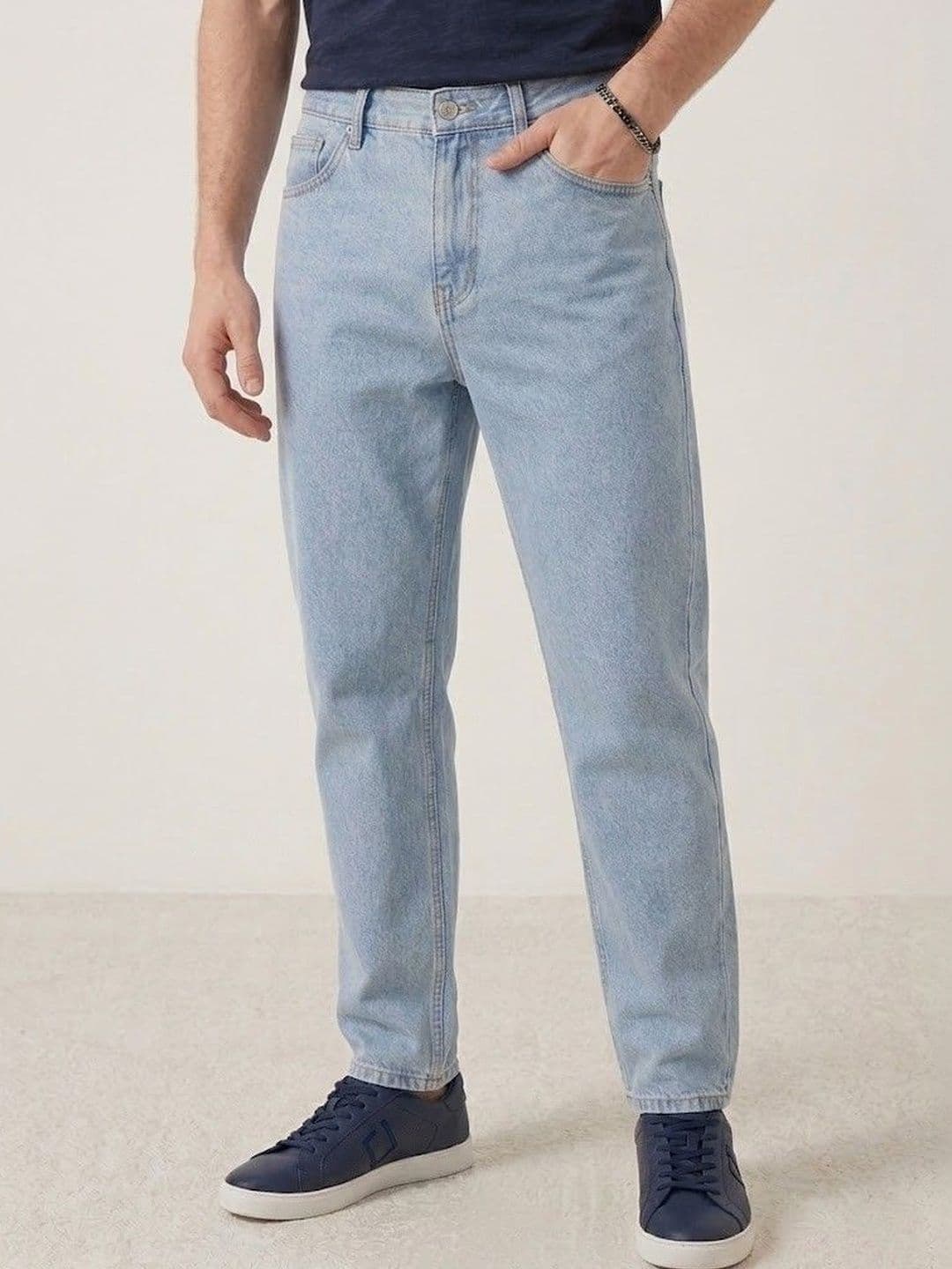 NIFFER FASHION Men Mid-Rise Light Fade Applique Jeans - view 1