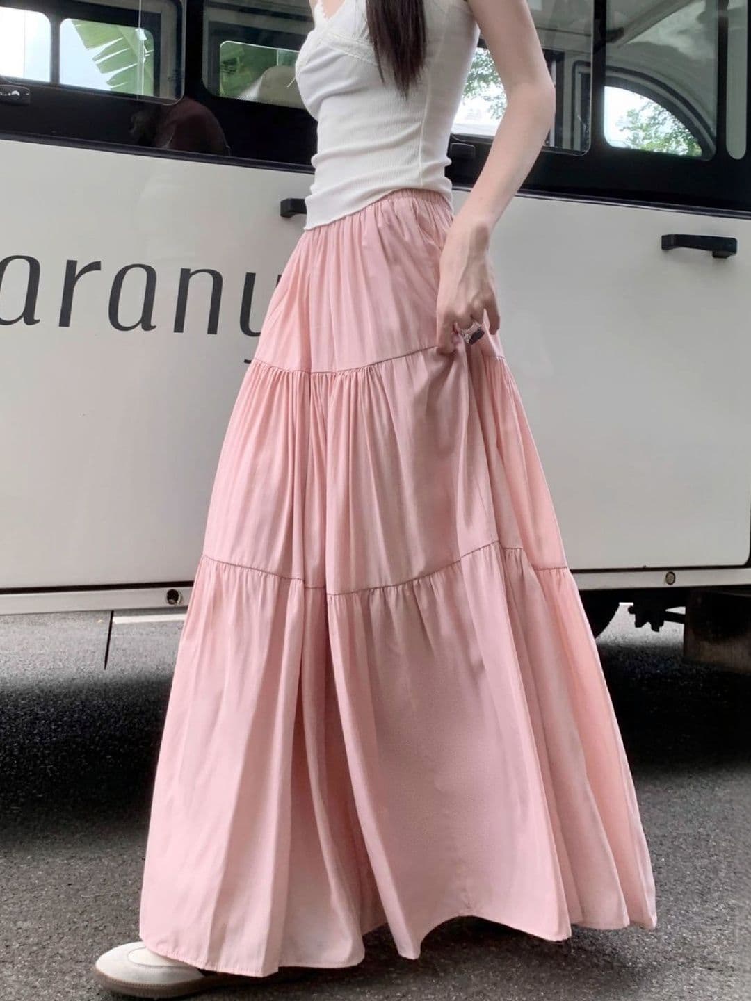 StyleCast Women Tiered Maxi Tiered Skirt - view 1