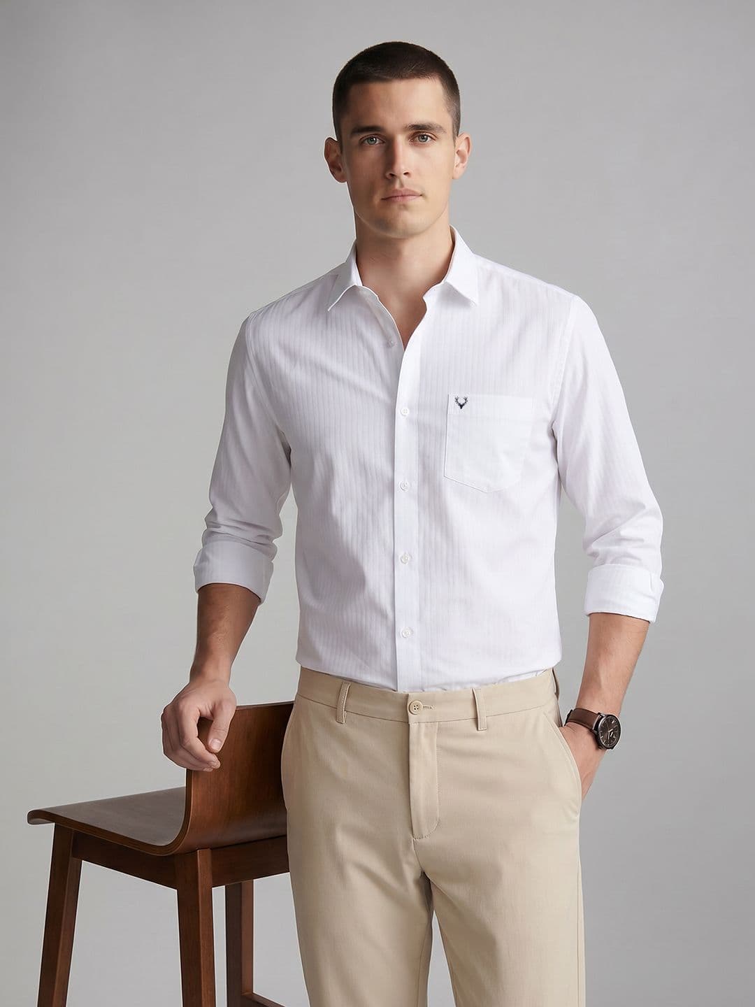 Allen Solly Textured Formal Shirt