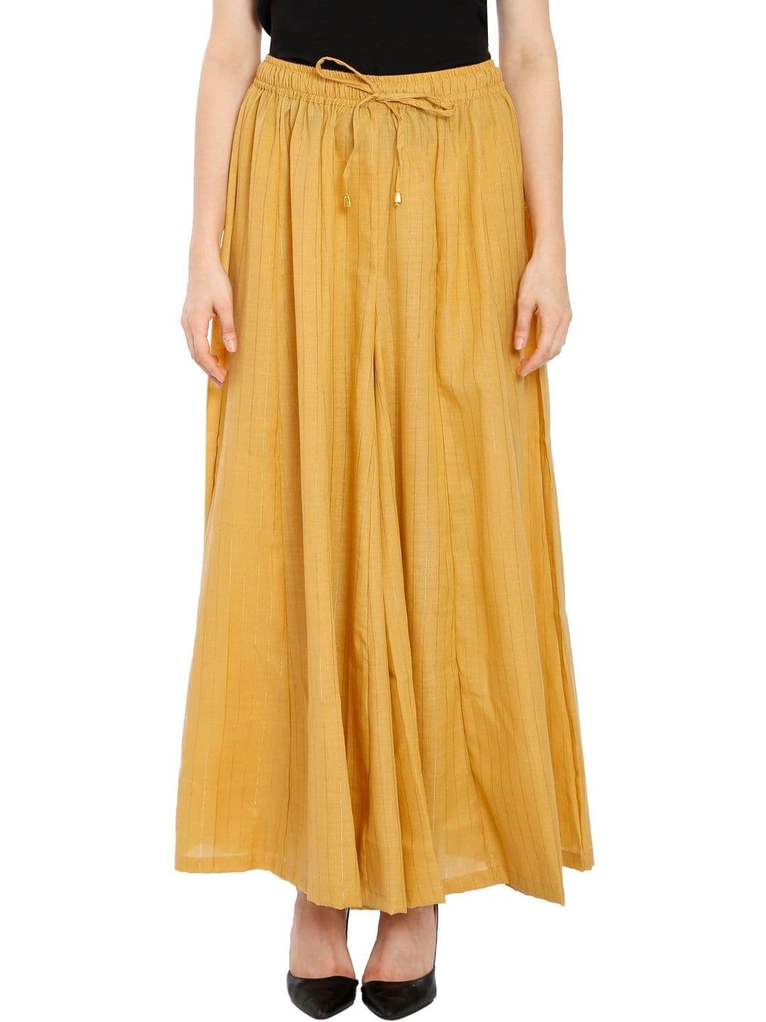 TNQ Women Striped Flared Ethnic Palazzos - view 1