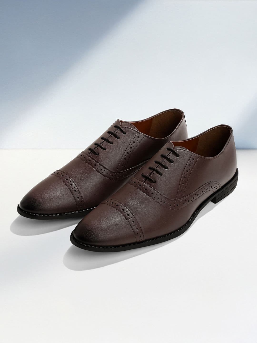 LOUIS STITCH Men Textured Formal Lace Up Oxford Shoes - view 1