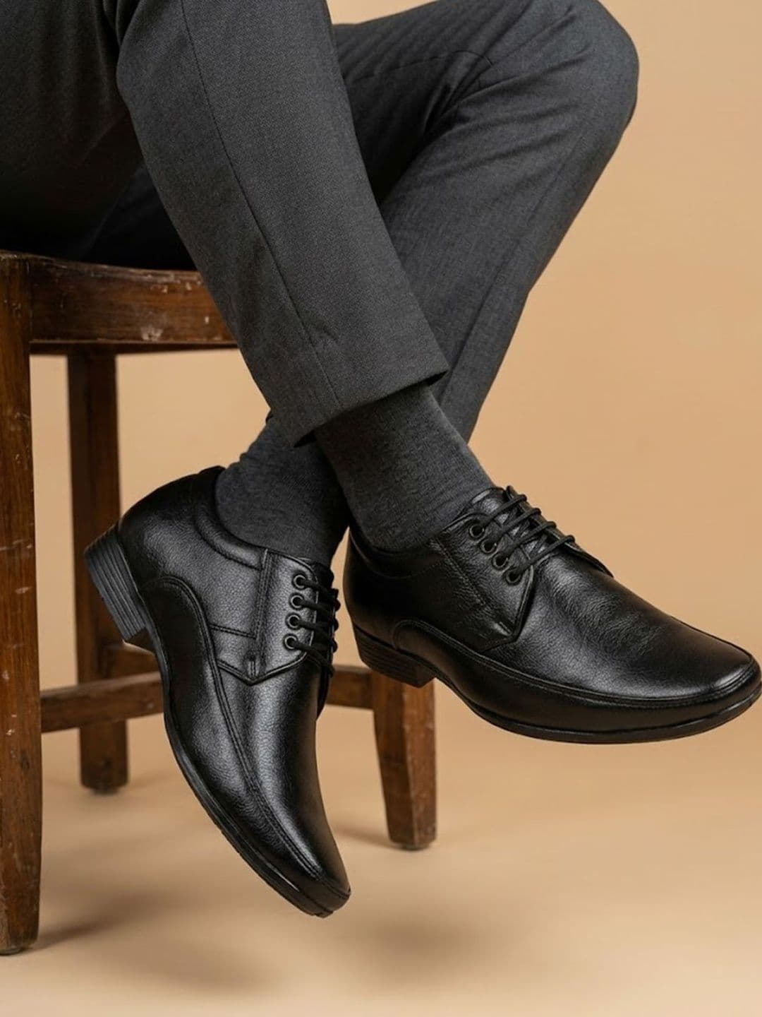 HERE&NOW Men Round Toe Lace-Ups Derbys Formal Shoes - view 1